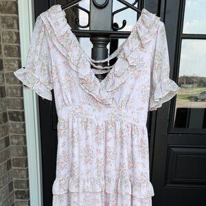 Women's Light Purple Floral Altar'd State Midi Dress